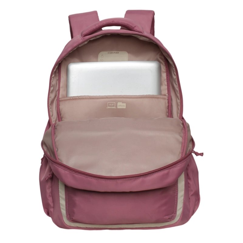 MOCHILA MUJER QASHQAI COLOR BLOCK MALVA HEAD - 3