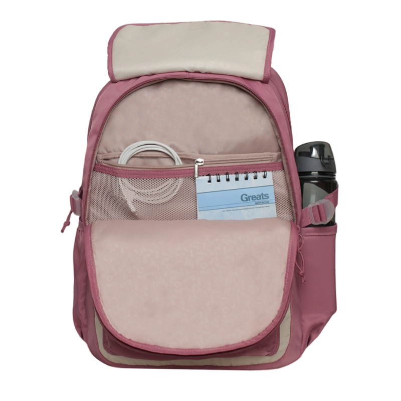 MOCHILA MUJER QASHQAI COLOR BLOCK MALVA HEAD - 4
