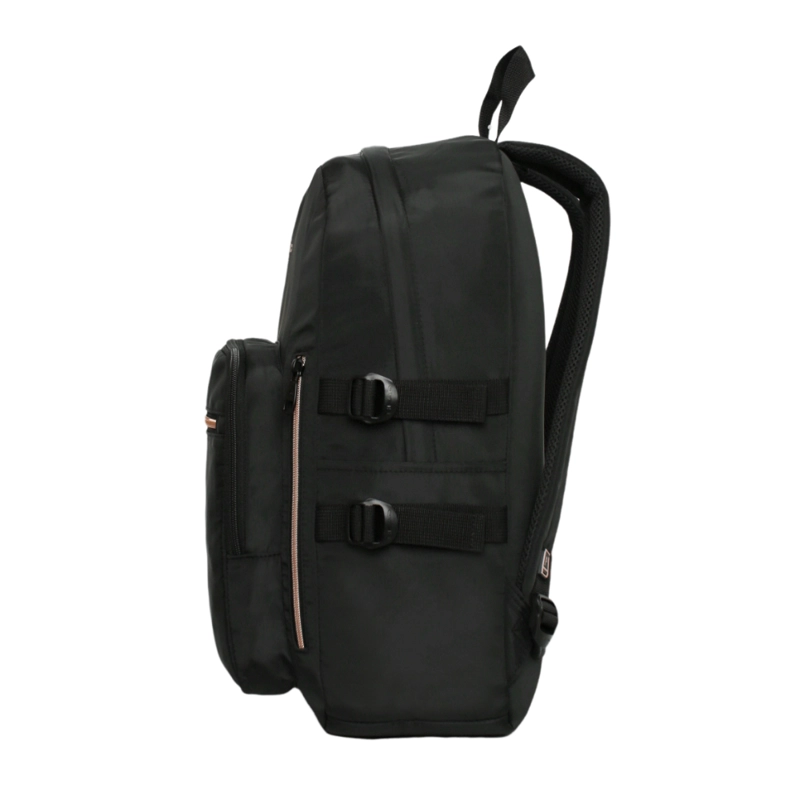 MOCHILA MUJER NOTEBOOK KONA NEGRO ROSE GOLD HEAD - 4