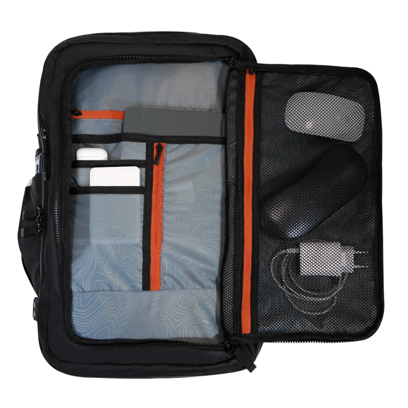 MOCHILA DE VIAJE AROUND REVERSE NEGRO CALIDAD HEAD - 4