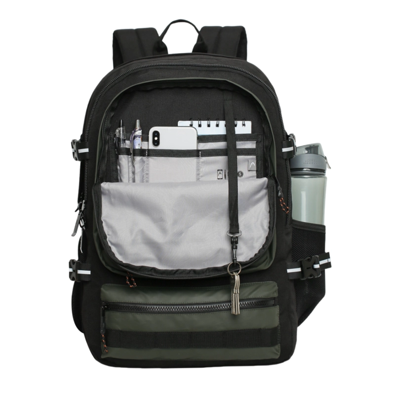 MOCHILA NOTEBOOK EXPEDITION 40L REVERSE VERDE MILITAR HEAD - 3