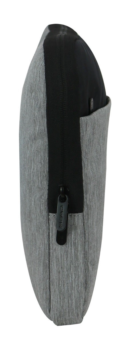 FUNDA LAPTOP ZIP 14' MELANGE GRIS NEGRO HEAD - 5