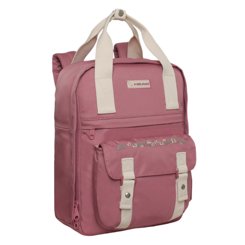 MOCHILA MUJER MODA OMEGA BORDADO MALVA HEAD - 1
