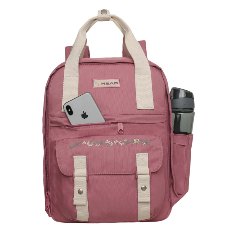 MOCHILA MUJER MODA OMEGA BORDADO MALVA HEAD - 2