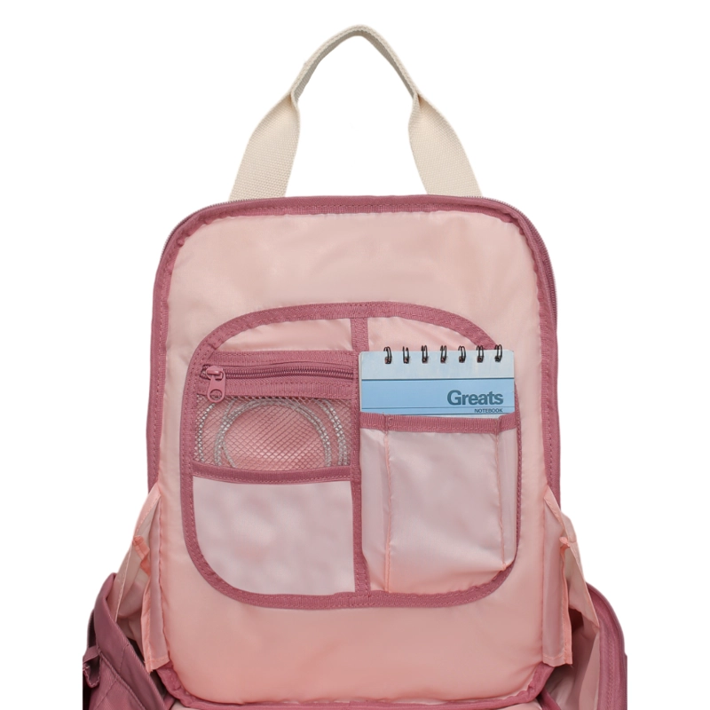 MOCHILA MUJER MODA OMEGA BORDADO MALVA HEAD - 4