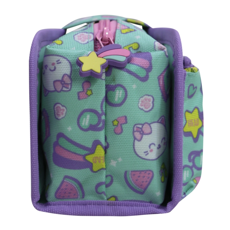 ESTUCHE INFANTIL NIÑA CHERRY CAT PRINT MENTA HEAD - 5