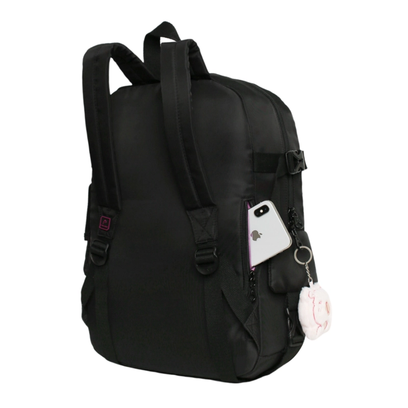 MOCHILA MUJER KAWAII FUSION GLITTER NEGRO HEAD - 4