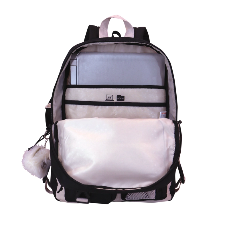 MOCHILA MUJER FUSION BLOCK NEGRO BLANCO HEAD - 4
