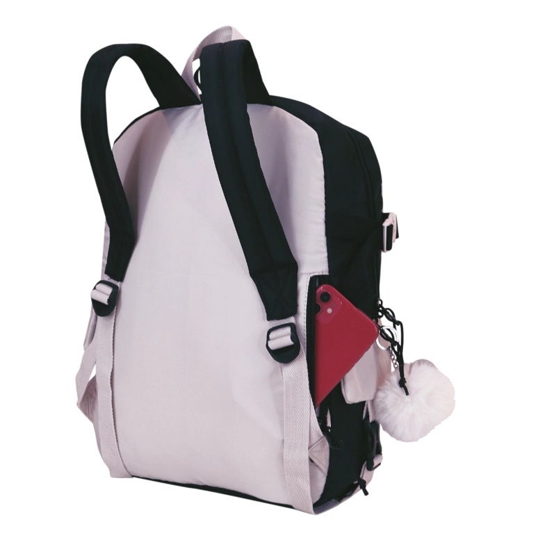 MOCHILA MUJER FUSION BLOCK NEGRO BLANCO HEAD - 5