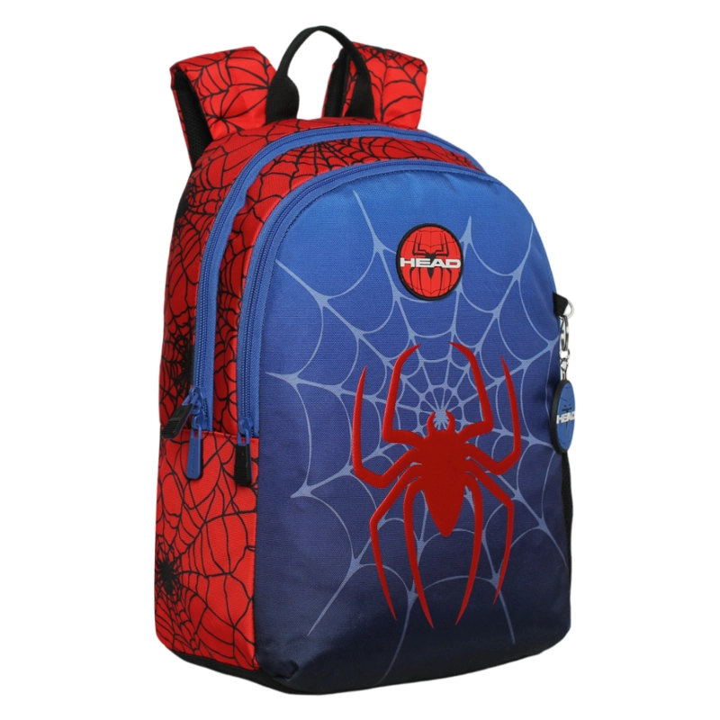 MOCHILA INFANTIL NIÑO BIONICA ARAÑA ROJO HEAD - 1