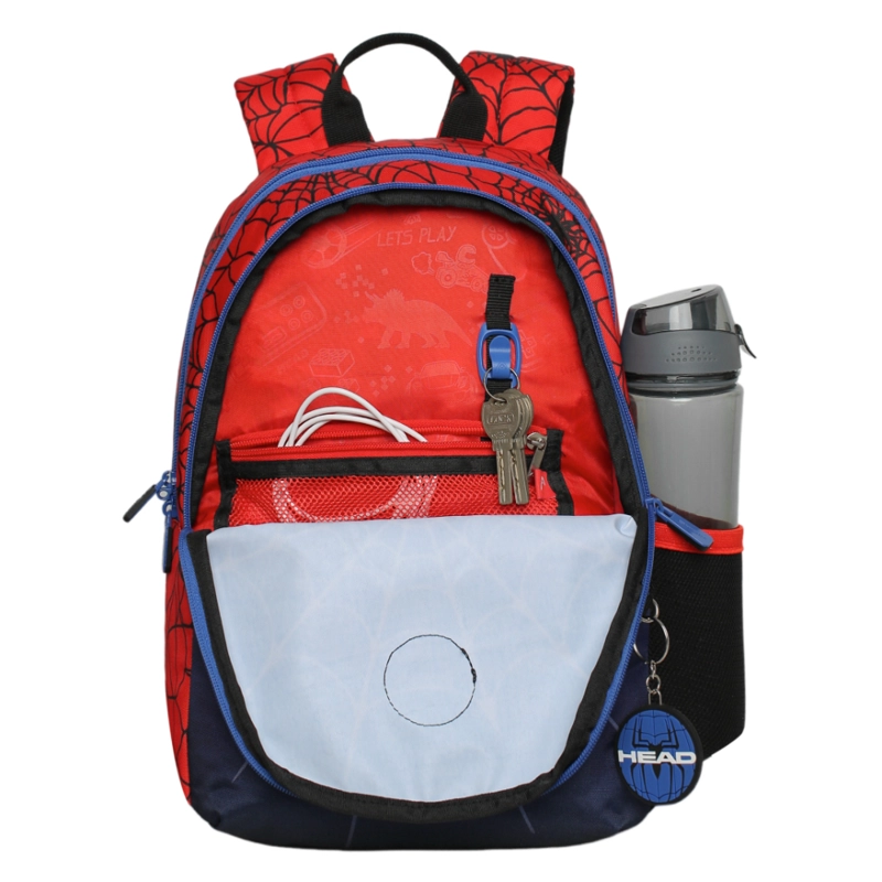 MOCHILA INFANTIL NIÑO BIONICA ARAÑA ROJO HEAD - 4