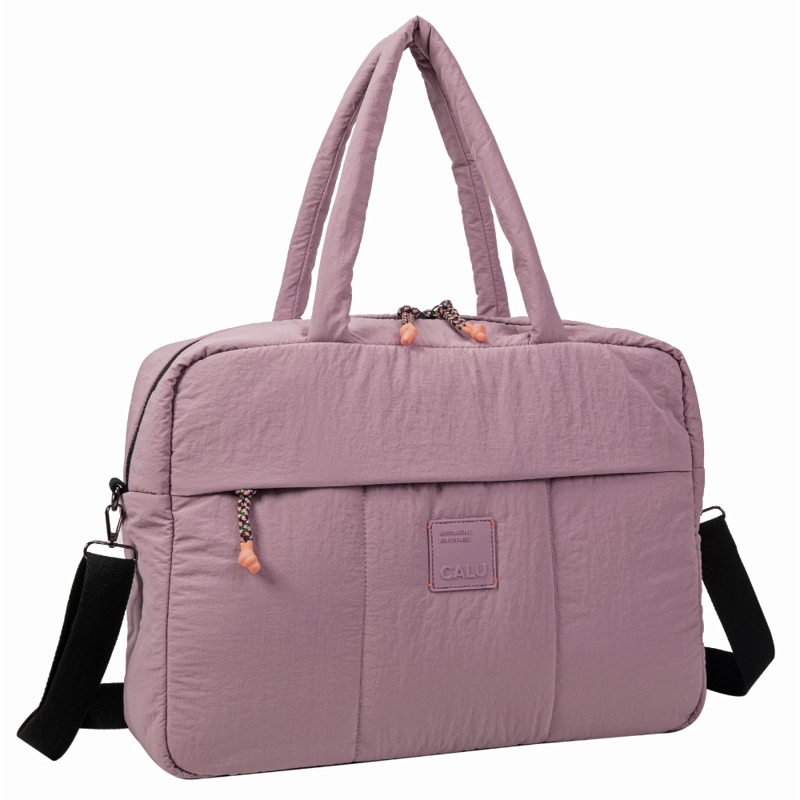 BOLSO DE VIAJE BEATRICE ACOLCHADO MALVA CALU - 1