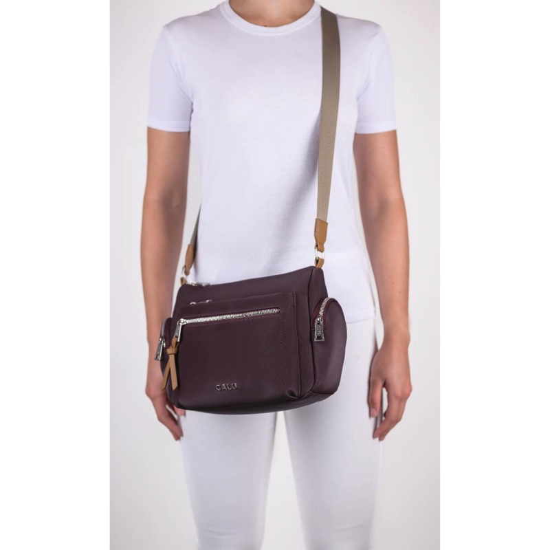 CARTERA BANDOLERA MUJER BONNIE MORADO CALU - 7