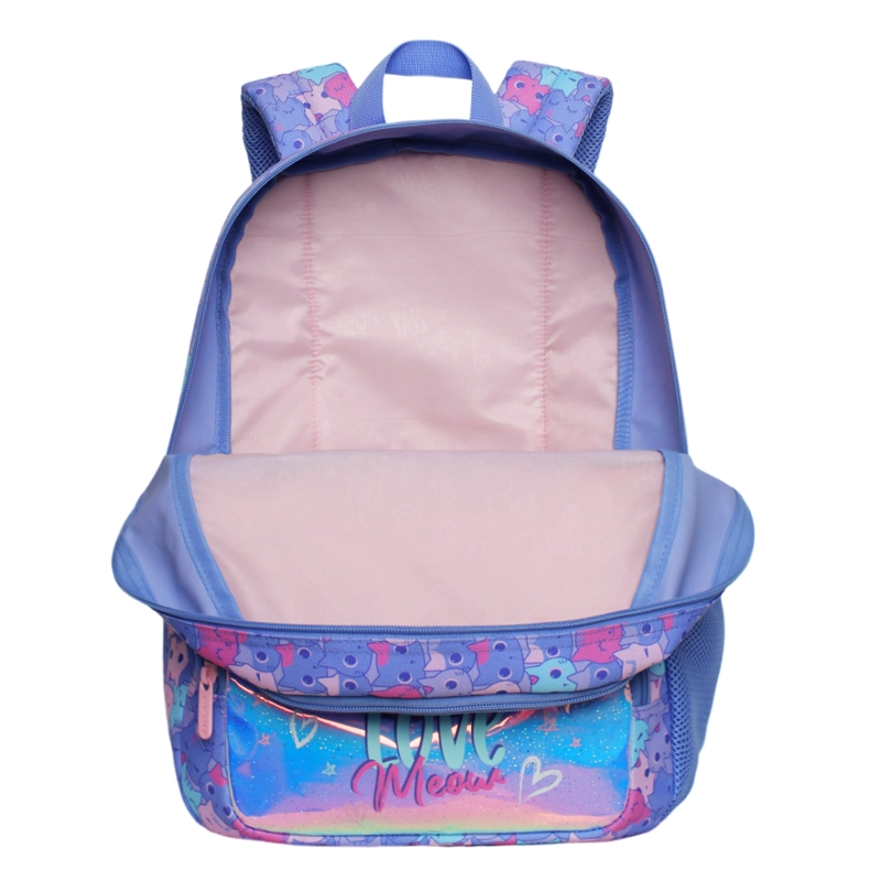 MOCHILA INFANTIL NIÑA FANTASY GATO LILA HEAD - 3
