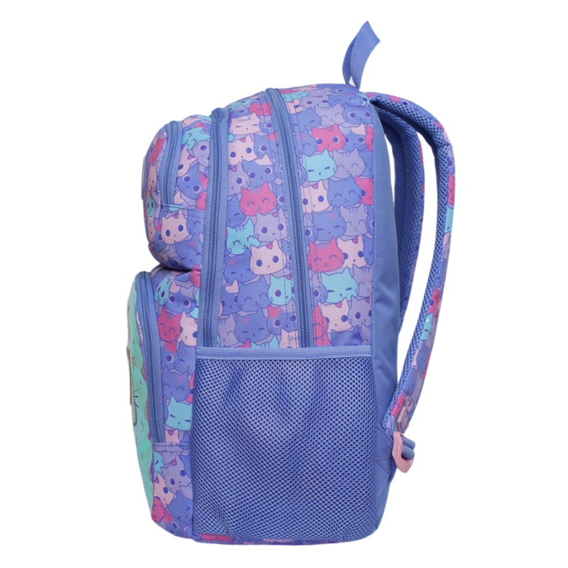 MOCHILA INFANTIL NIÑA FANTASY GATO LILA HEAD - 4