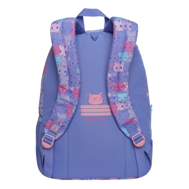 MOCHILA INFANTIL NIÑA FANTASY GATO LILA HEAD - 5
