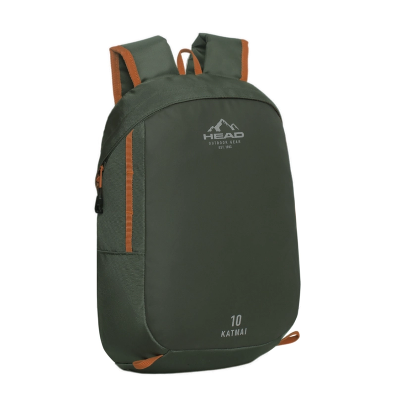 MOCHILA OUTDOOR CAMPING PEQUEÑA KATMAI 10L VERDE HEAD - 1