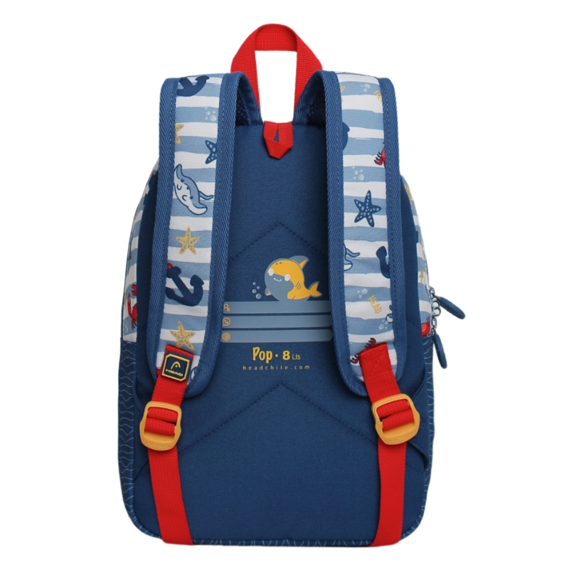 MOCHILA INFANTIL NIÑO POP SEA AZUL HEAD - 5
