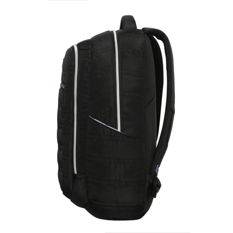 MOCHILA MUJER MAXIMA MICROFIBRA NEGRO LILA HEAD - 5