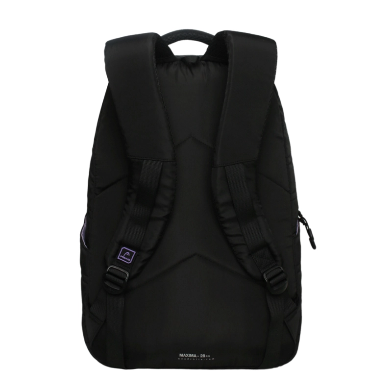 MOCHILA MUJER MAXIMA MICROFIBRA NEGRO LILA HEAD - 6