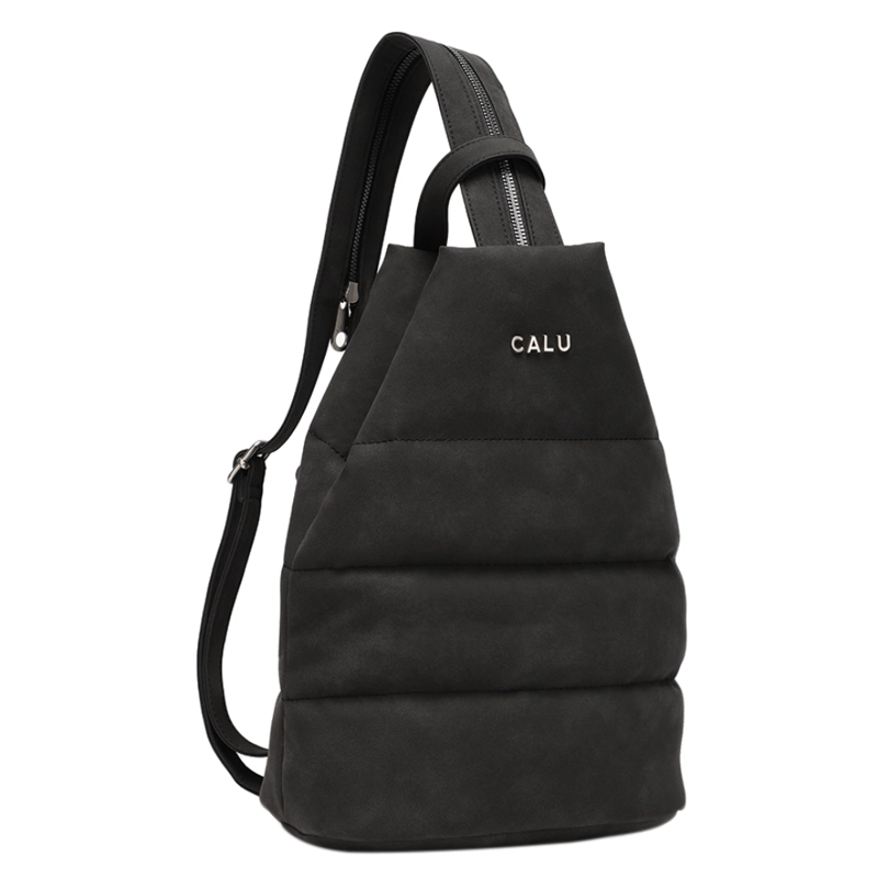 MOCHILA Y CROSSBODY AMELIE PU NEGRO CALU - 1