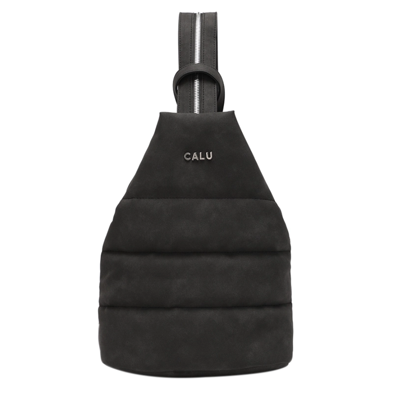 MOCHILA Y CROSSBODY AMELIE PU NEGRO CALU - 2