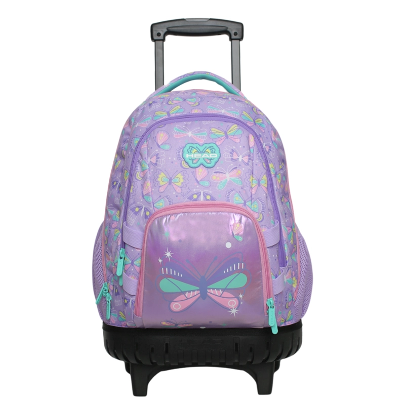 MOCHILA INFANTIL CARRO NEW KODIAC MARIPOSA LILA HEAD - 2