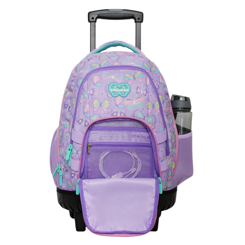 MOCHILA INFANTIL CARRO NEW KODIAC MARIPOSA LILA HEAD - 3