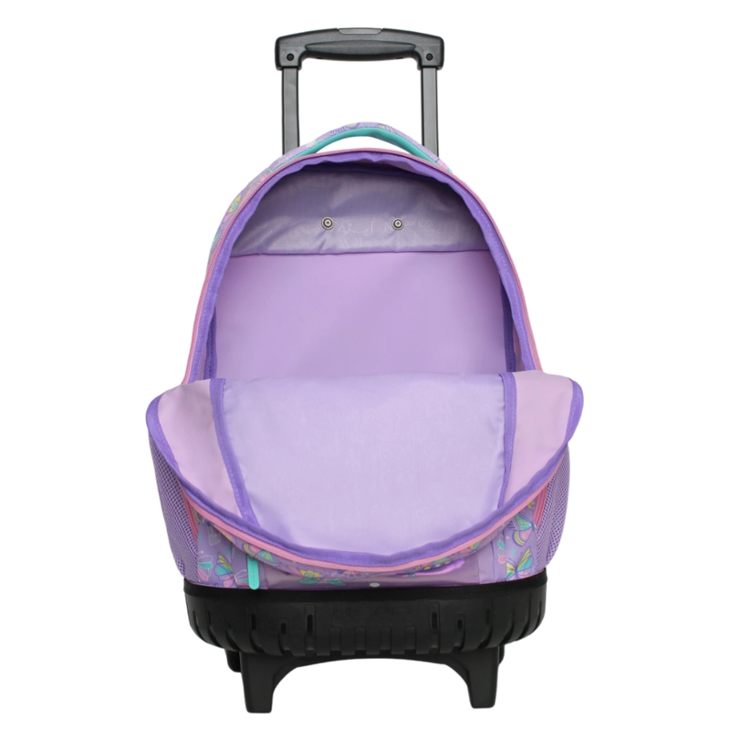 MOCHILA INFANTIL CARRO NEW KODIAC MARIPOSA LILA HEAD - 4