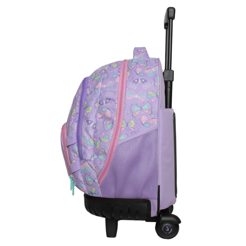 MOCHILA INFANTIL CARRO NEW KODIAC MARIPOSA LILA HEAD - 5