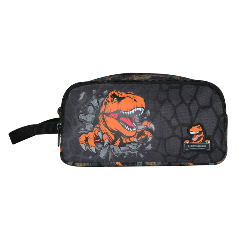 ESTUCHE INFANTIL NIÑO ATOS DINO NARANJO HEAD - 2
