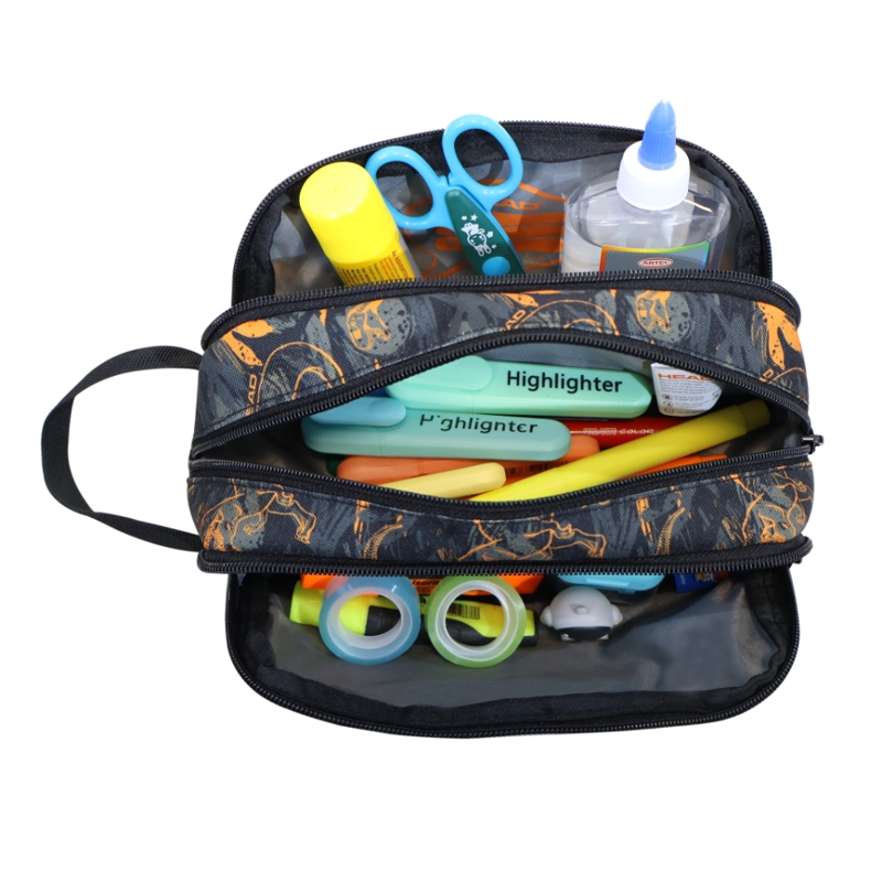 ESTUCHE INFANTIL NIÑO ATOS DINO NARANJO HEAD - 3