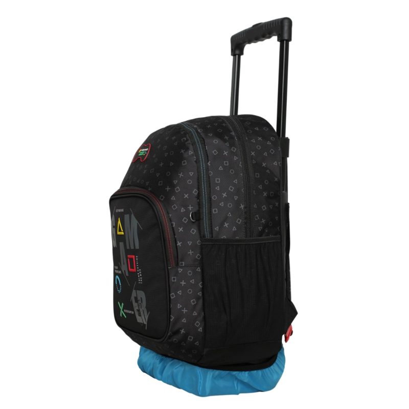 MOCHILA RUEDAS INFANTIL CHIPS JOYSTICK NEGRO HEAD - 3