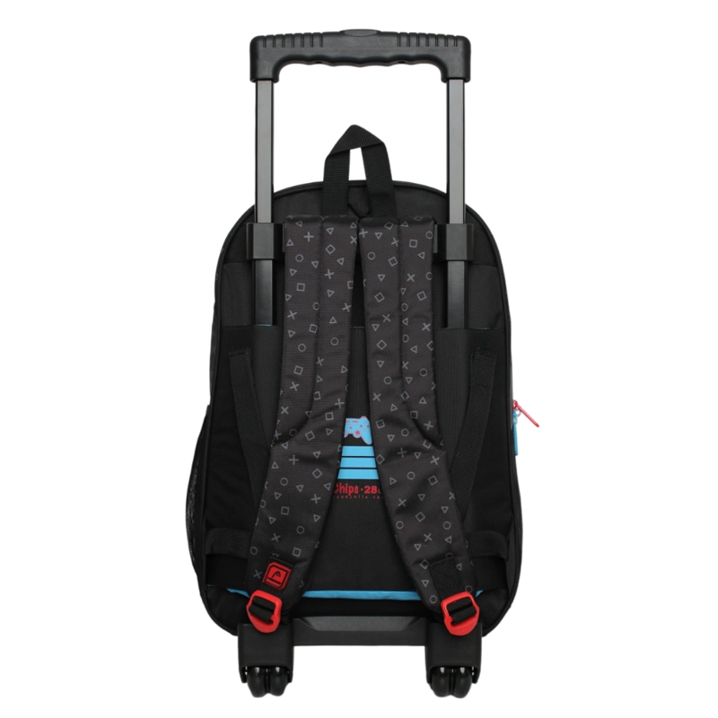 MOCHILA RUEDAS INFANTIL CHIPS JOYSTICK NEGRO HEAD - 5