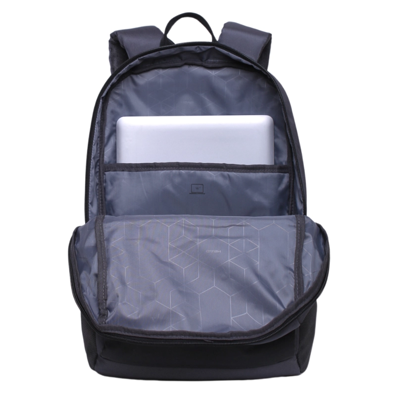 MOCHILA NOTEBOOK STINGER REVERSE GRIS OSCURO - 3