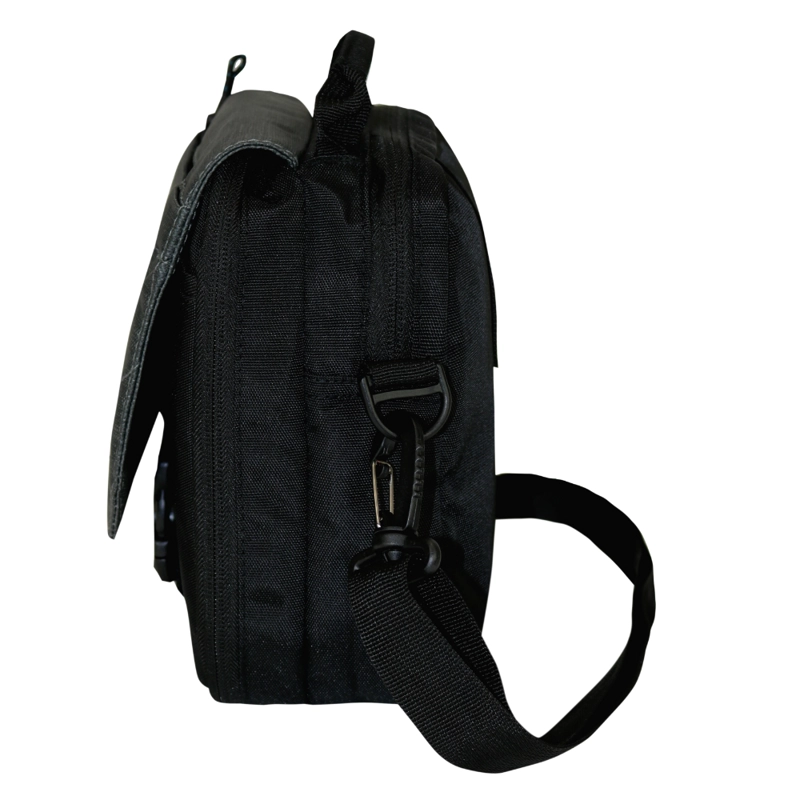 BOLSO POUCH BOXING MELANGE REVERSE GRIS OSCURO - 5