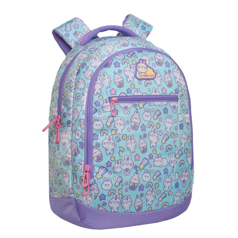 PACK TOP ESCOLAR MUJER CONEJOS MENTA HEAD - 3