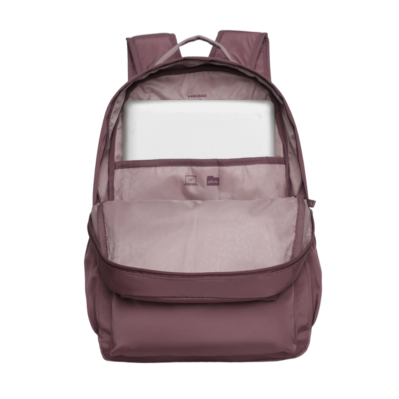 MOCHILA MUJER YSHO MICROFIBRA DARK MALVA HEAD - 3