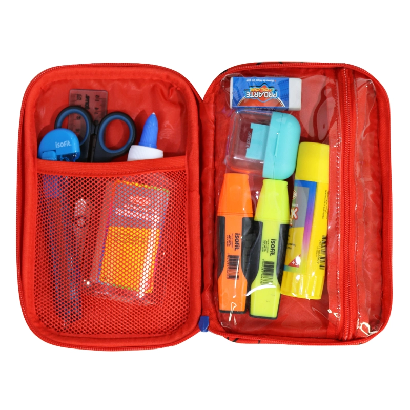 ESTUCHE INFANTIL NIÑO RIGIDO BOX ARAÑA ROJO  HEAD - 4