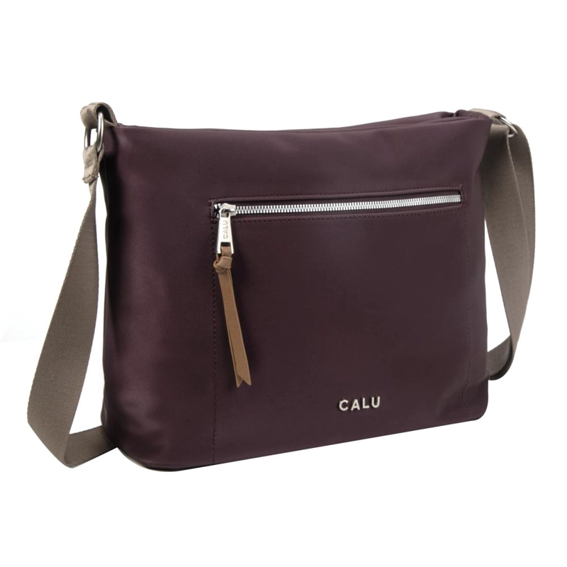 CARTERA BANDOLERA MEDIANA LILY MORADO CALU - 1