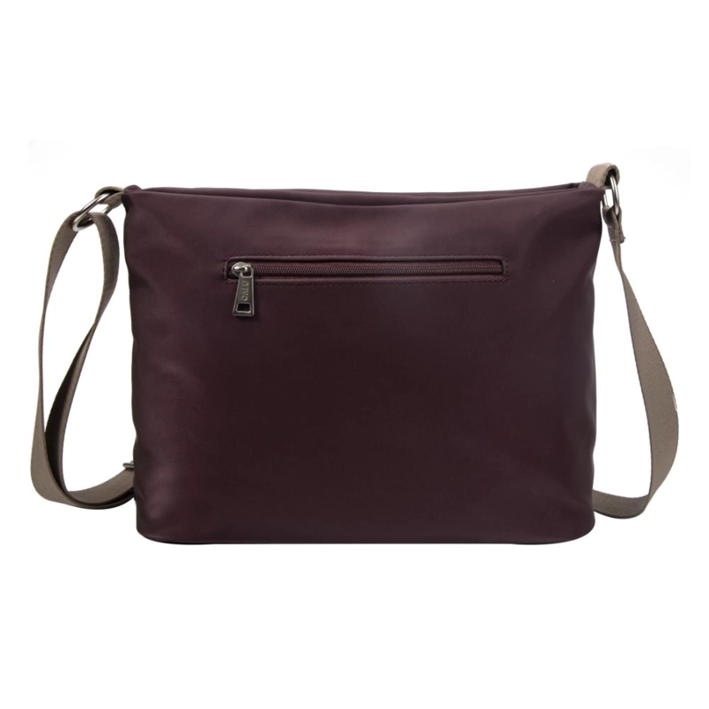CARTERA BANDOLERA MEDIANA LILY MORADO CALU - 6
