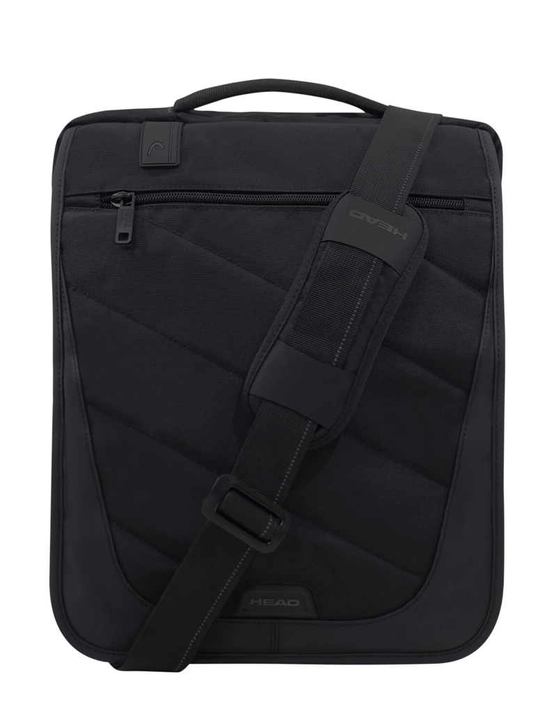 MALETIN MOCHILA EURO VERTICAL L NEGRO PARCHES HEAD - 2