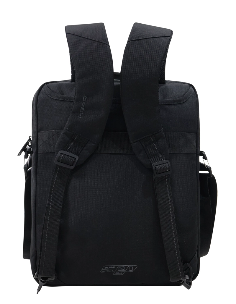 MALETIN MOCHILA EURO VERTICAL L NEGRO PARCHES HEAD - 8