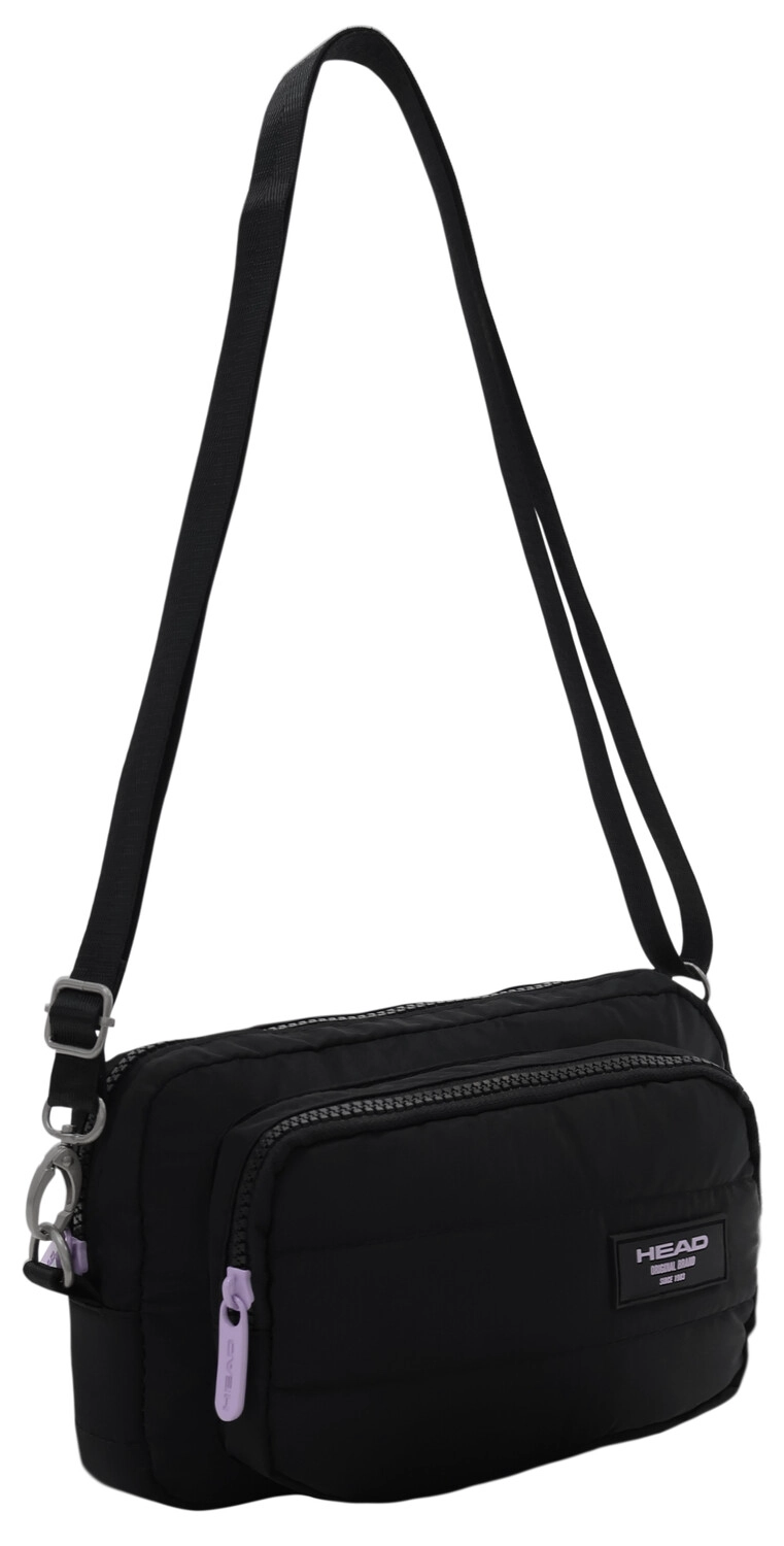 BANANO BANDOLERA WISH MUJER DOBLE USO NEGRO LILA HEAD - 1