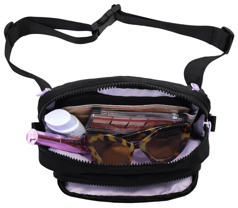 BANANO BANDOLERA WISH MUJER DOBLE USO NEGRO LILA HEAD - 4