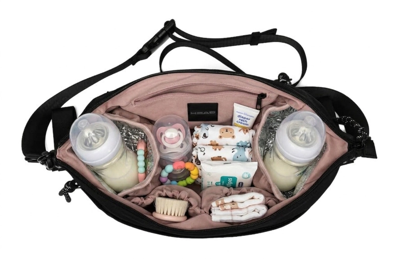 CARTERA PORTA MAMADERAS MATERNAL HARMONY NEGRO HEAD - 5