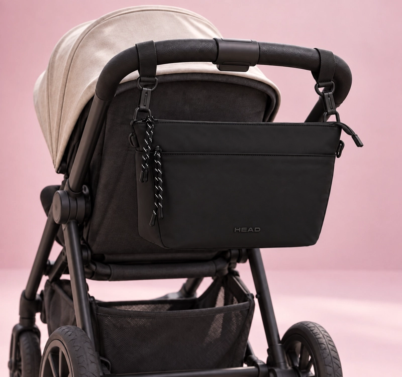CARTERA PORTA MAMADERAS MATERNAL HARMONY NEGRO HEAD - 8