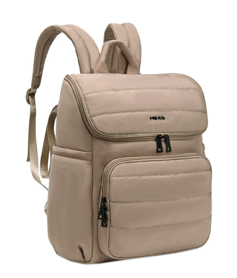 MOCHILA PAÑALERA MATERNAL BLISS BEIGE HEAD - 1