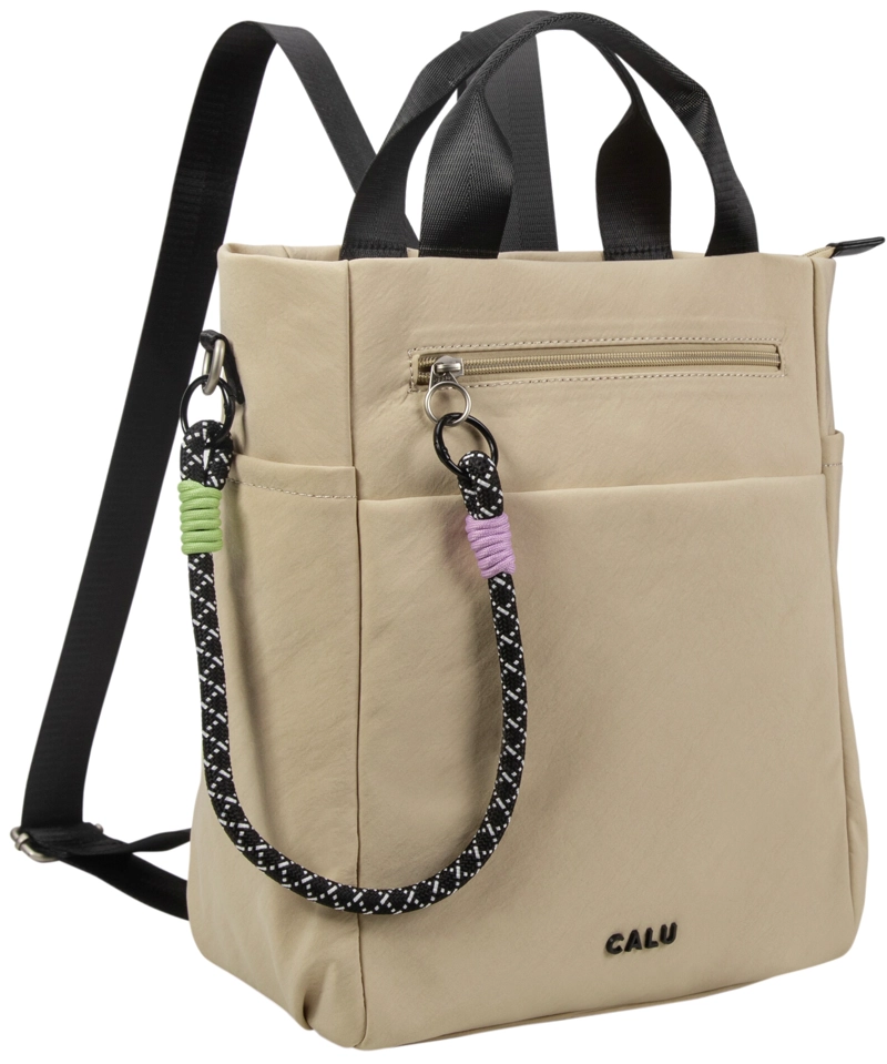 MOCHILA TOTE PORTA LAPTOP 13' RUFINA BEIGE CALU