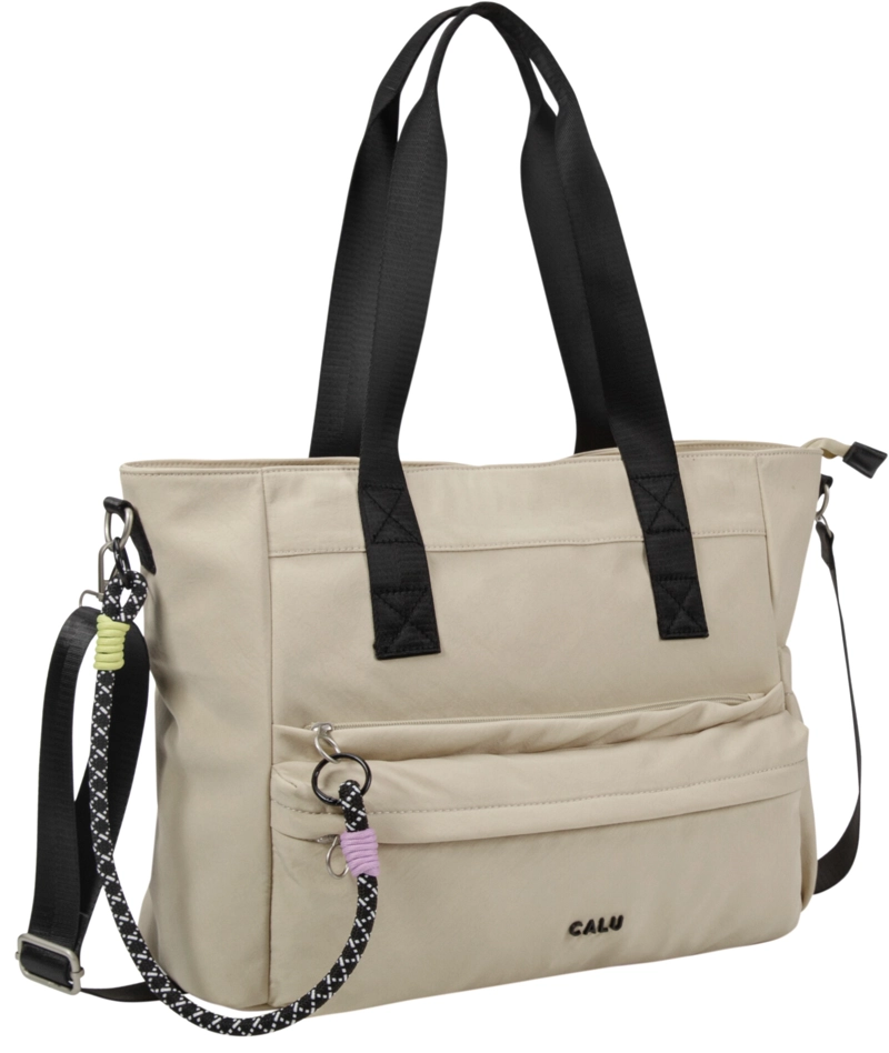 CARTERA TOTE PORTA LAPTOP 14 OLIMPIA BEIGE CALU